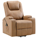 Macklin - Power Lift Massage Recliner With Heat And Dual Cupholders by HouseOfZazla