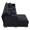 Modern Cloud Sectional Sofa L Shaped Luxury Couch Set With 2 Free Pillows 4 Seat With Oversized Chaise by HouseOfZazla