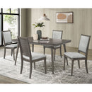 Perkins - Upholstered Dining Side Chair (Set of 2) - Dark Brown by HouseOfZazla