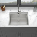 24 x 18 x 9 Inch Kitchen Sink Drop-In 16 Gauge Stainless Steel by HouseOfZazla