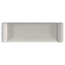 Hollis - Upholstered Accent Bench With Armrests Seating - Vanilla White