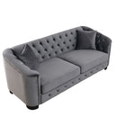 Modern Chesterfield Sofa With Tufted Backrest For Living Room by HouseOfZazla