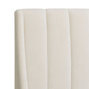 Aspen - Vertical Tufted Modern Headboard Platform Bed Set by HouseOfZazla