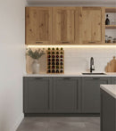 Compact Solid Wood Wine Rack Perfect for Multi Bottle Display in Kitchen, Cellar, and Retail Spaces by Wine Racks