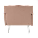 Accent Chair, Living Room Chair / leisure single sofa with acrylic feet