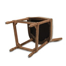 Triomphe - Rattan Wicker High Back Armless Counter Bar Stool by HouseOfZazla