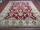 8' X 10' Vintage Fine Handmade Peshawar Agra Chobi Rug