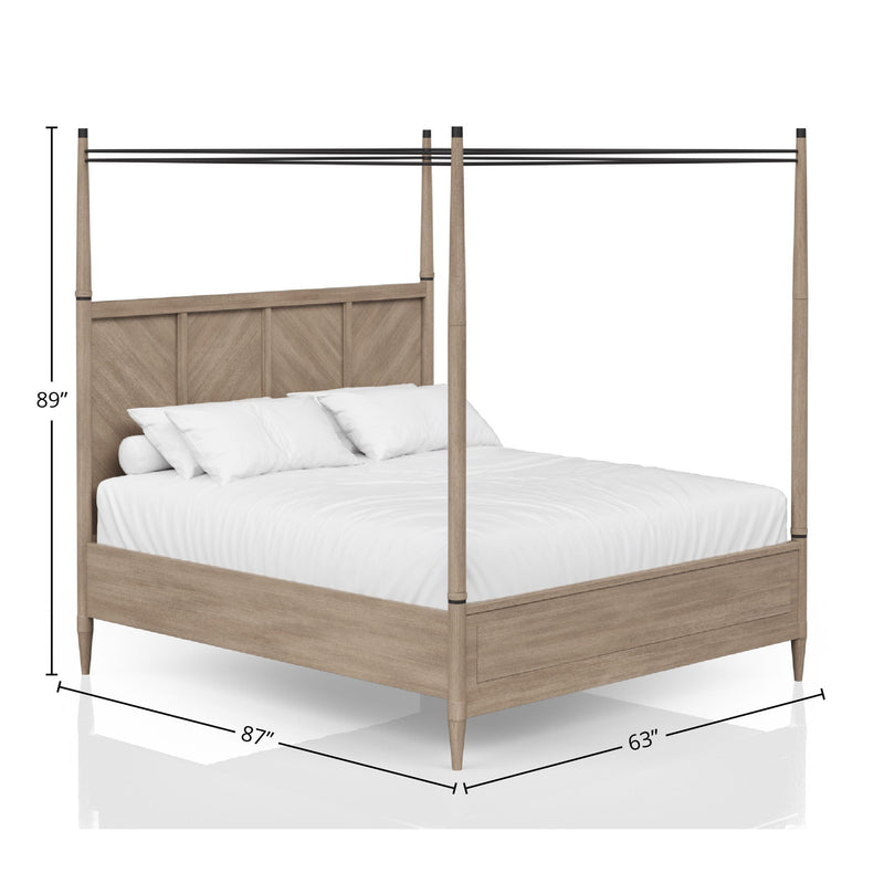 Transitional Styling Canopy Bed, photo 2 of 5