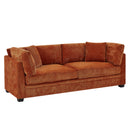 83.50" Modern Flared Arms Sofa (Caramel) by HouseOfZazla
