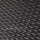 Kauai - Modern Style Wicker Chaise Lounge - Brown Multi by HouseOfZazla