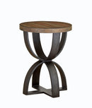 Bowden - Round Accent Table - Rustic Honey
