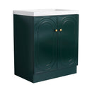 Contemporary Freestanding Bathroom Vanity With Resin Sink & Soft-Close Cabinet Doors by Unique Piece Furniture