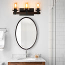 19" Rustic 3-Light Vanity Light, Industrial Bathroom Wall Sconce, Modern Farmhouse Lighting Fixture (No Bulbs)