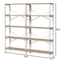 5 Tier Industrial Bookshelf, Tall Bookcase With Open Design, Vintage Storage Organizer by HouseOfZazla