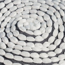 River - Handcrafted Cylindrical Pouf Water Resistant Fabric by Unique Piece Furniture