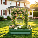 2-in-1 Raised Garden Bed with Trellis - 59" Tall Arch Planter by HouseOfZazla