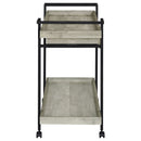 Begonia - 1 Drawer Cart - Driftwood