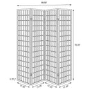 Roberto 4-Panel Room Divider Folding Shoji Screen White