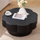 Modern Plum Blossom Shaped Coffee Table With Storage by Unique Piece Furniture
