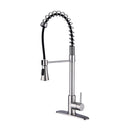 Modern Single Handle Spring High Arc Kitchen Faucet With Water Filter System by HouseOfZazla