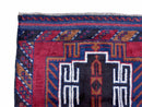 3 X 5 Vintage Handmade Tribal Wool Rug Balouchi Rug Afghan Rug Red Beige Nice