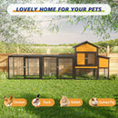 119.5" Outdoor Wooden Chicken Coop with Run by HouseOfZazla