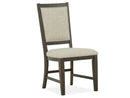 Westley Falls - Step Up Side Chair With Upholstered Seat & Back (Set of 2) - Dark Brown