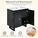 Bathroom Vanity Set With Sink, Combo Cabinet, Bathroom Storage Cabinet, Solid Wood Frame by HouseOfZazla