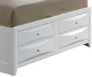 Modern Design Storage Bed With Bookcase Headboard