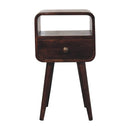 Mini Curve Open Bedside Nightstand by HouseOfZazla