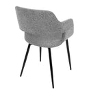 Margarite - Contemporary Dining / Chair (Set of 2) - Black / Gray by HouseOfZazla