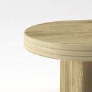 Oval Fluted Coffee Table - Natural by HouseOfZazla