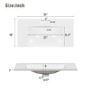 36 Inch Shaker Style Free-Standing Bathroom Vanity Cabinet with Sink by HouseOfZazla
