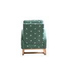 Modern Accent Rocker Armchair With Side Pocket, Upholstered High Back by HouseOfZazla