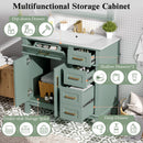 Bathroom Vanity With Sink, Soft Close Doors, 4 Storage Drawers