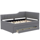 Upholstered Daybed With Trundle And 3 Drawers by HouseOfZazla