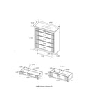 Isaiah - Upholstered Chest With LED Lighting by HouseOfZazla