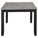 Centera - Rectangular Dining Table With Extension Leaf - Gray