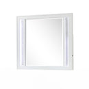 Abigale - Mirror For Dresser Top Made With LED (Includes Only Mirror) - White by HouseOfZazla