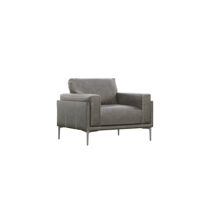 Transitional Fabric Chair - Dark Gray, photo 3 of 6