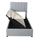 Upholstered Platform Bed With A Hydraulic Storage System by HouseOfZazla