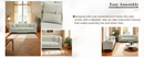 Modern Tufted Velvet Sofa with Gold Accents, 3-Seater by HouseOfZazla