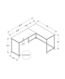 Computer Desk, Home Office, Corner, L Shape, Laptop, Marble Look Contemporary & Modern by Unique Piece Furniture