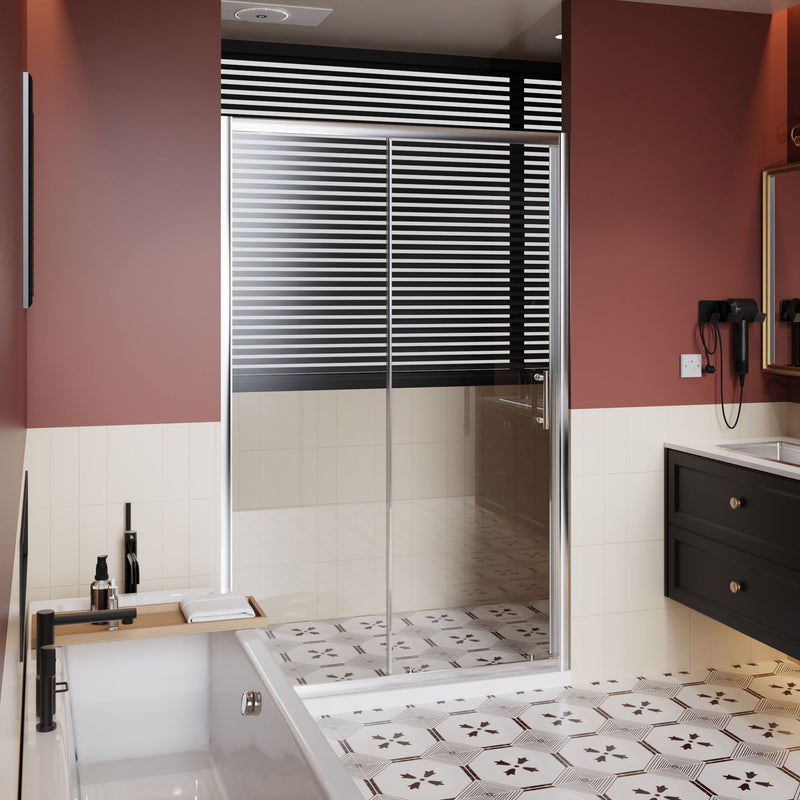 Single Sliding Shower Door With Handle - Chrome, photo 5 of 8