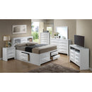 Modern Design Storage Bed With Bookcase Headboard