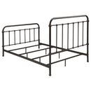 Livingston Metal Full Open Frame Bed Dark Bronze
