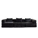Convertible Floor Sofa Bed, Boneless Modular Sectional Sofa For Living Room by Unique Piece Furniture