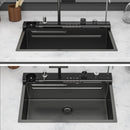30" Single Bowl Kitchen Sink With Smart LED Faucet
