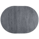 5-Piece Farmhouse Round Pedestal Extending Dining Table Set Extendable Kitchen Table Set with 15.8" Removable Leaf and Ladder Back Dining Chairs for Small Places, Black