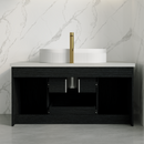 39.4 in Modern Floating Bathroom Vanity with Ceramic Sink